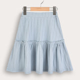 Rivet Skirt - Blue