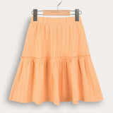 Rivet Skirt - Orange