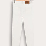Cotton Skinny Pants - Beige