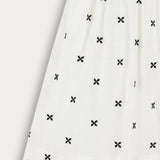 Embroidered skirt - black