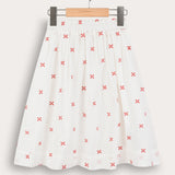 Embroidered skirt - pink