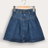 Denim skirt - navy