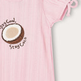 Rivet shirt with patch - pink