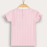 Rivet shirt with patch - pink