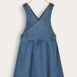 Denim Wrap Dress - Blue
