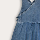 Denim Wrap Dress - Blue