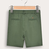 Linen Bermuda - Olive