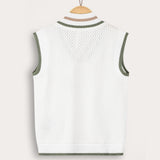 Cardigan with V-neck and rib - Olive
