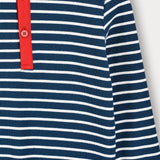 Striped shirt with print - Navy