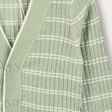 Cable Knit Cardigan with Buttons - Mint 
