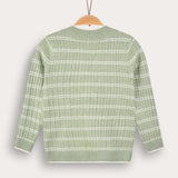 Cable Knit Cardigan with Buttons - Mint 