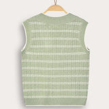 Cable Knit Cardigan with Buttons - Mint 