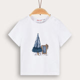 Baby shirt with print - blue 
