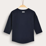 Model shirt with pocket - Navy 