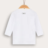 Model shirt with print - blue 