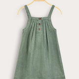 Denim sarafan - green