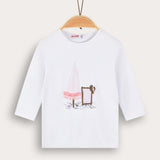 Model shirt with print - pink 