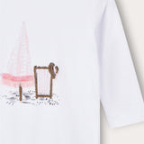Model shirt with print - pink 