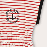 Striped Rivet Sarong - Red 