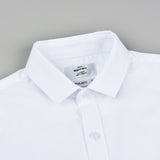 Short button-down shirt - white