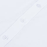 Short button-down shirt - white