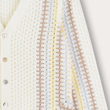 Retro Crochet Cardigan - Blue