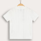Buttoned knit shirt - cream
