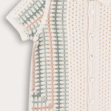Retro Crochet Knit - Navy