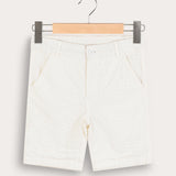 Seersucker Shorts - White