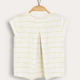 Striped Baby Shirt - Lime