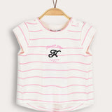 Striped Baby Shirt - Pink