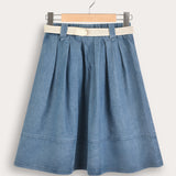 Denim skirt - blue