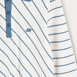 Polo shirt with collar - blue