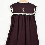 Sailor Collar Dress - Purple