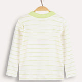 Polo shirt with collar - lime