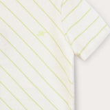 Diagonal Striped T-Shirt - Lime