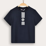 Embroidered T-shirt - Navy