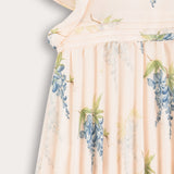 Floral Fleece Dress - Blue