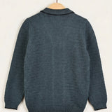 Knitted Cardigan - Red