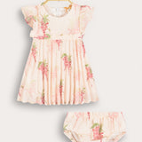 Floral Fleece Dress - Pink