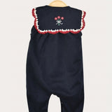 Sailor Collar Jumpsuit - Navy