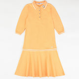 Classic Tennis Polo Dress - Yellow