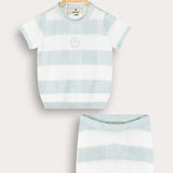 Checkered knit set - mint