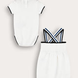 Bodysuit and jumpsuit set - black