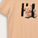 Teddy Bear Pajama Set - Stone