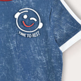 Short Sleeve Pajama Set - Blue