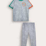 Short Sleeve Pajama Set - Gray