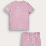 Striped Pajama Set - Pink