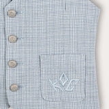 Linen vest - blue
