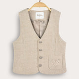Linen vest - beige